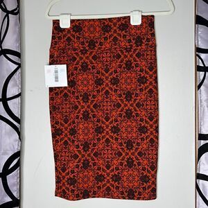 Lularoe Cassie size small bohemian print pencil skirt new with tags